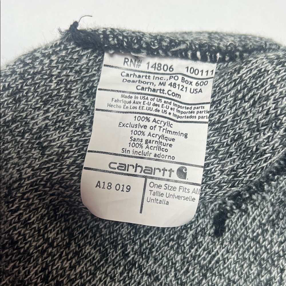 Carhartt Heathered Grey Knit Beanie - Picture 3 of 4